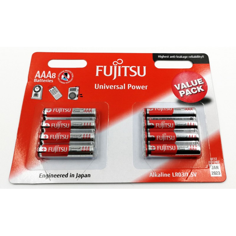 Batérie AAA/LR03 FUJITSU Universal Power, 8 ks (blister) Batérie AAA/LR03 FUJITSU Universal Power, 8 ks (blister)